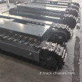 Pista d'acciaio sottocarriage chassis crawler a motore idraulico